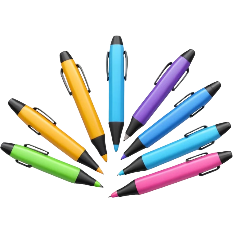 school equipment pens emoji