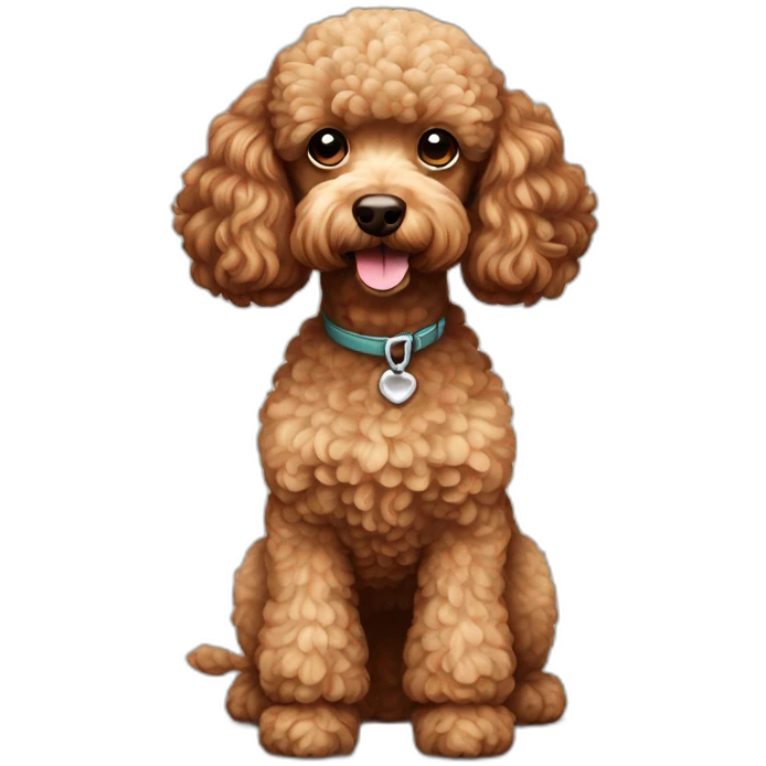 brown MINI poodle emoji