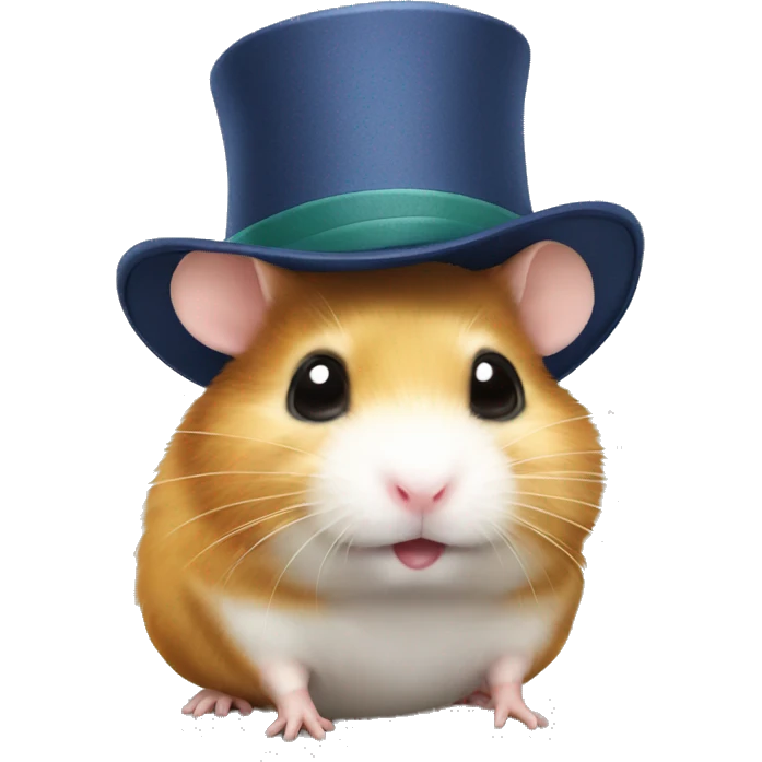 hamster with hat emoji