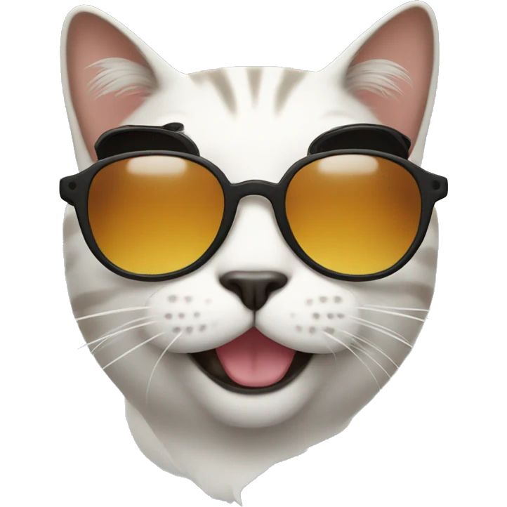 Cat with sunglasses emoji