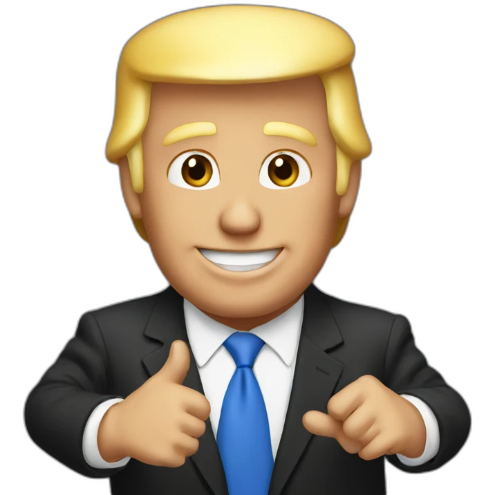Trump saying hi emoji