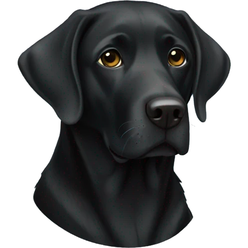 Black lab emoji