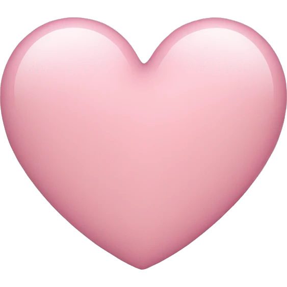 light pink heart emoji