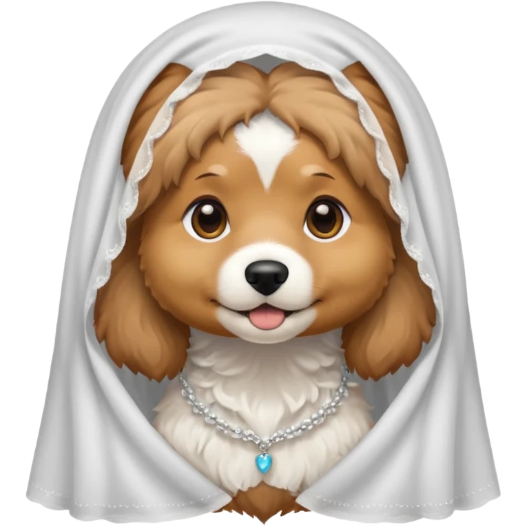 dog with white veil emoji