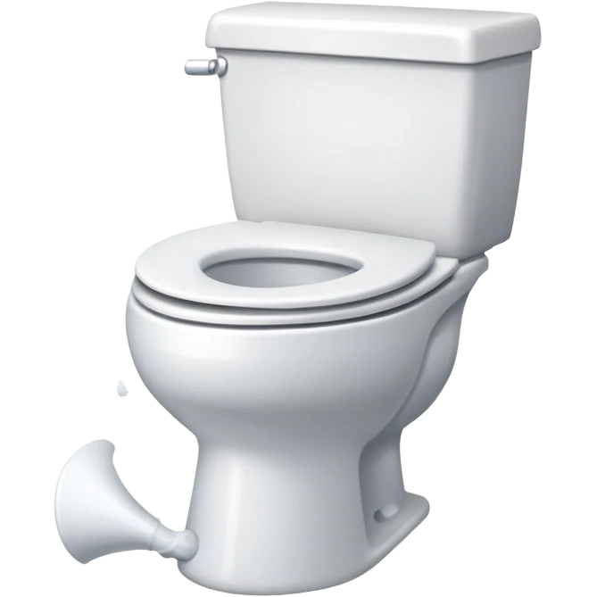 An angry toilet emoji