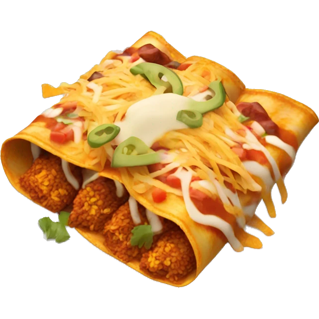 Plate of enchiladas emoji