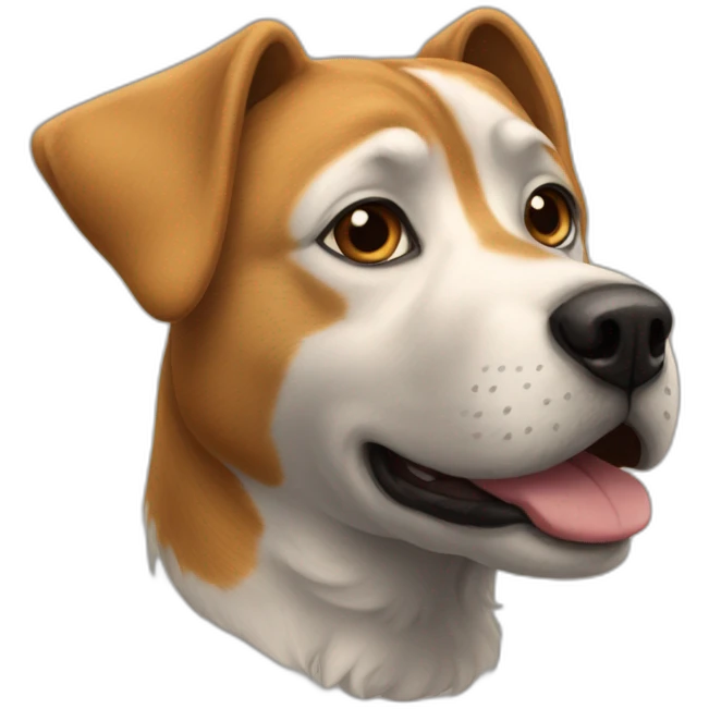 Chat sur chien emoji