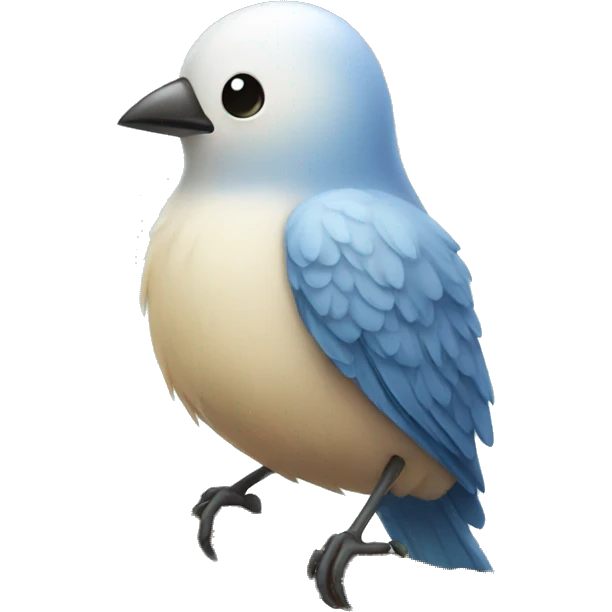 Bird with a cute butt emoji