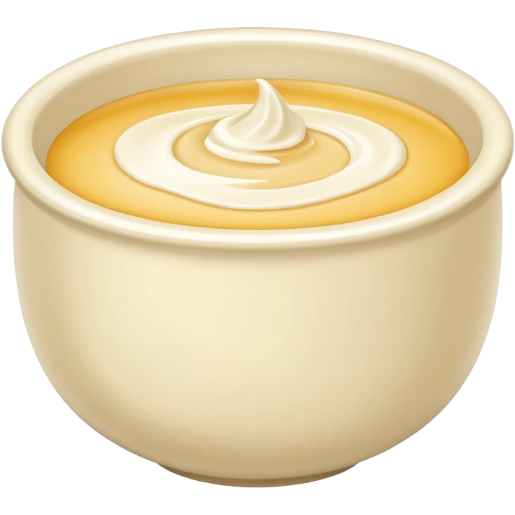 just Cream without a plate emoji