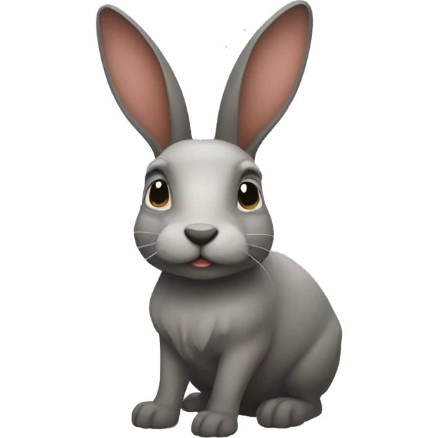 Conejo asomanose emoji