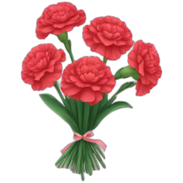 Carnation bouquet  emoji