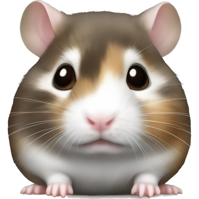 Grey and brown Russian dwarf hamster  emoji