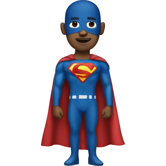 Man with super suit superhero emoji