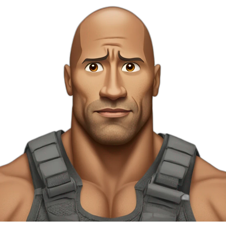 dwayne "the rock" johnson raising eyebrow emoji