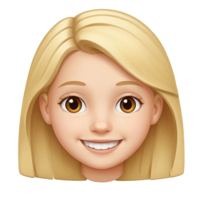 une pré adolescente  emoji