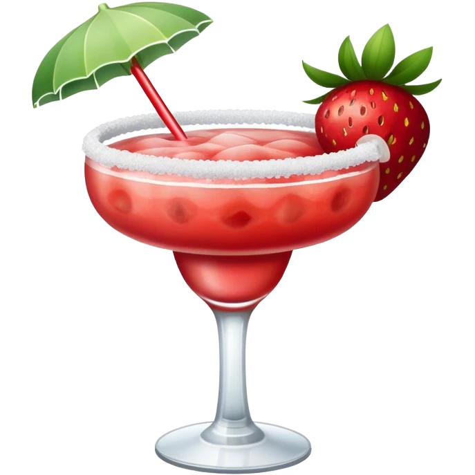 Strawberry margarita  emoji