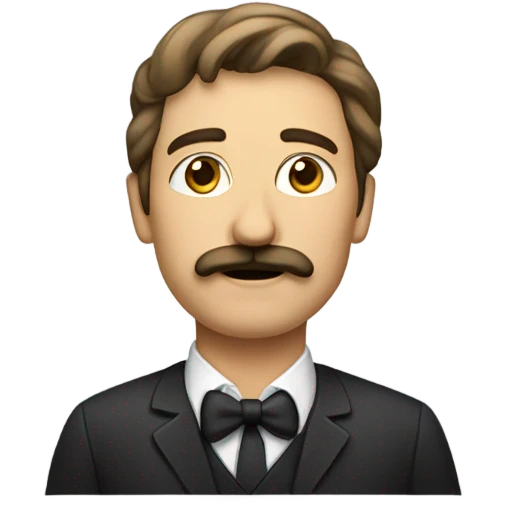 Man with small mustachr emoji