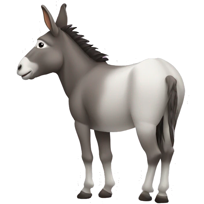 Donkey back view  emoji