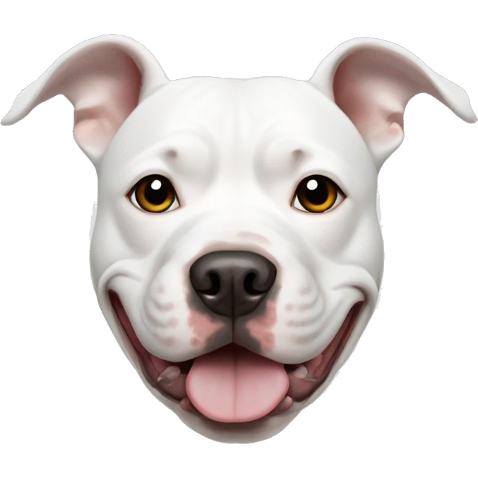 White pitbull emoji