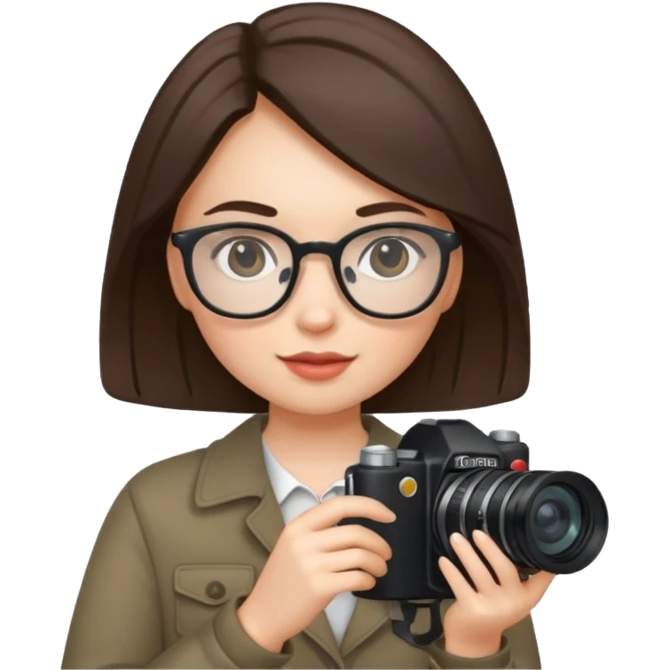 девушка фотограф emoji