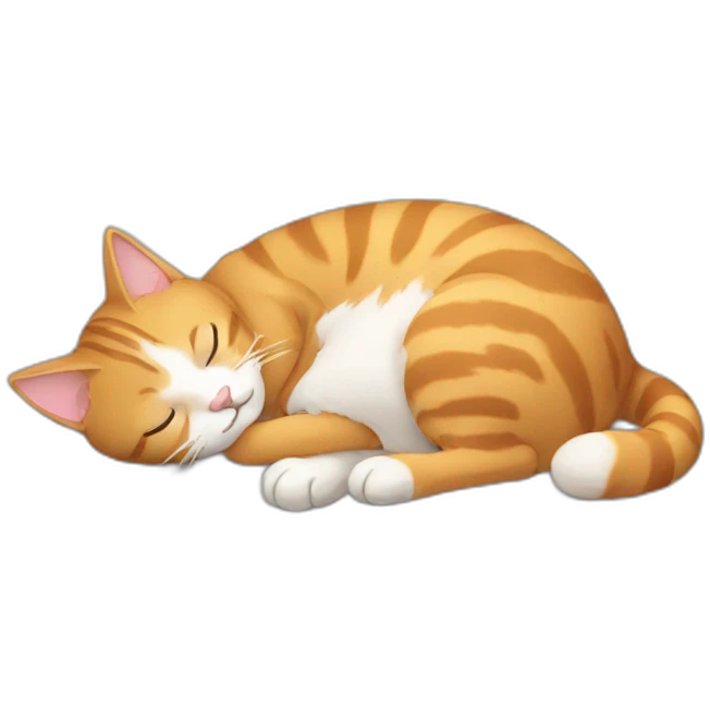 sleeping cat emoji
