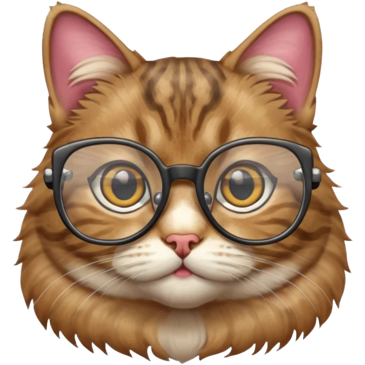 Katze mit Brille emoji