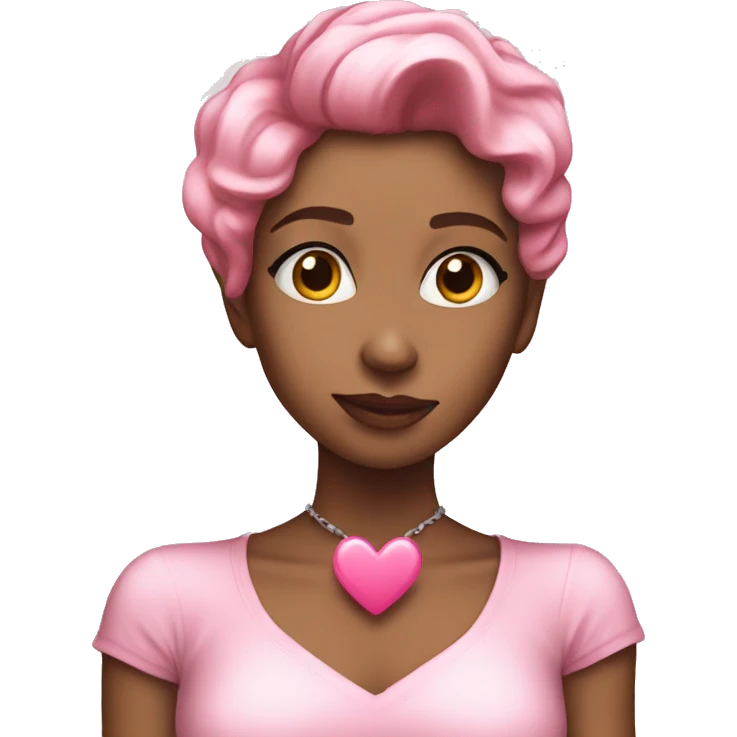 Pink heart flirtee emoji