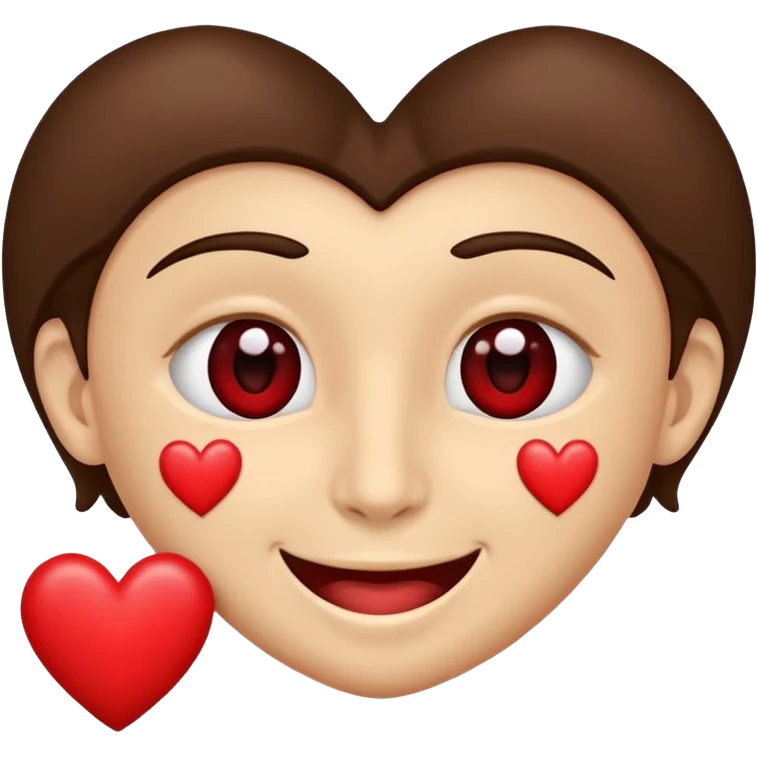 Perezoso con 2 corazones al lado izquierdo de la cara y un corazón al lado derecho la cara y los ojos serrados sonriendo como enamorado emoji