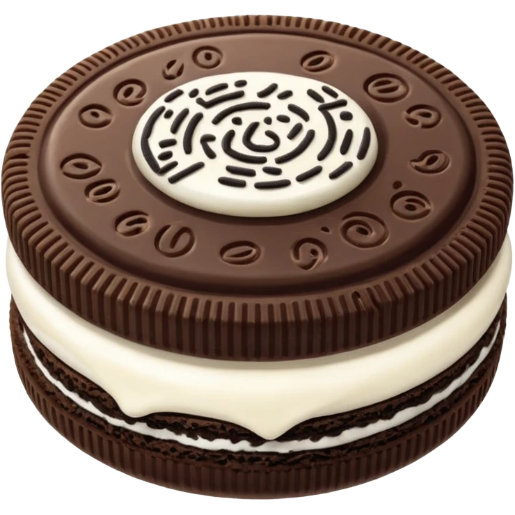 i want to create a emoji of one Oreo classic. The original oreo emoji