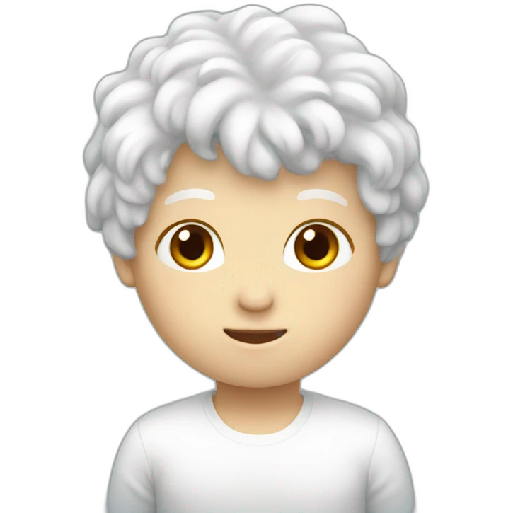White alpaga body emoji