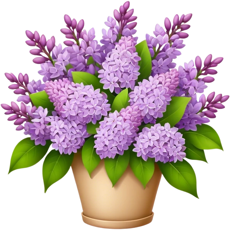 big bouquet lilac flower emoji