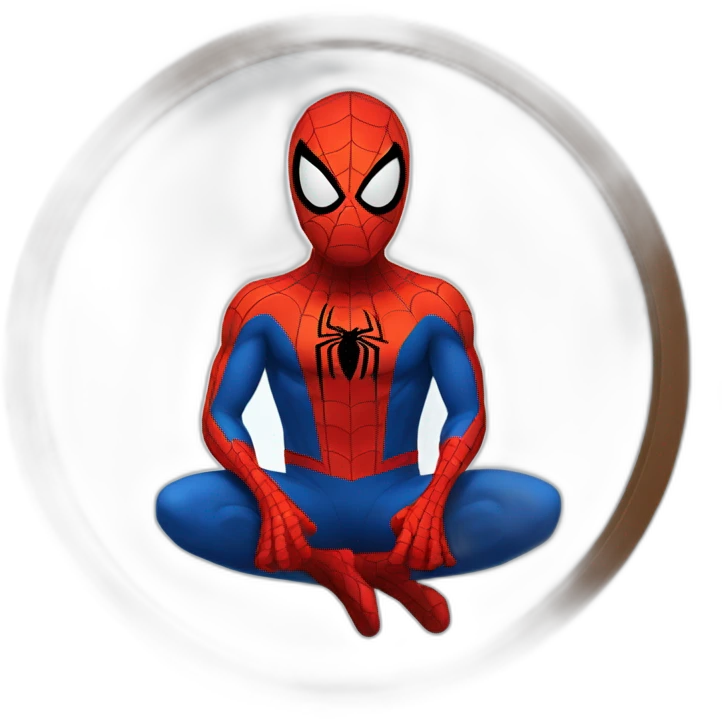 Spiderman in a circle emoji