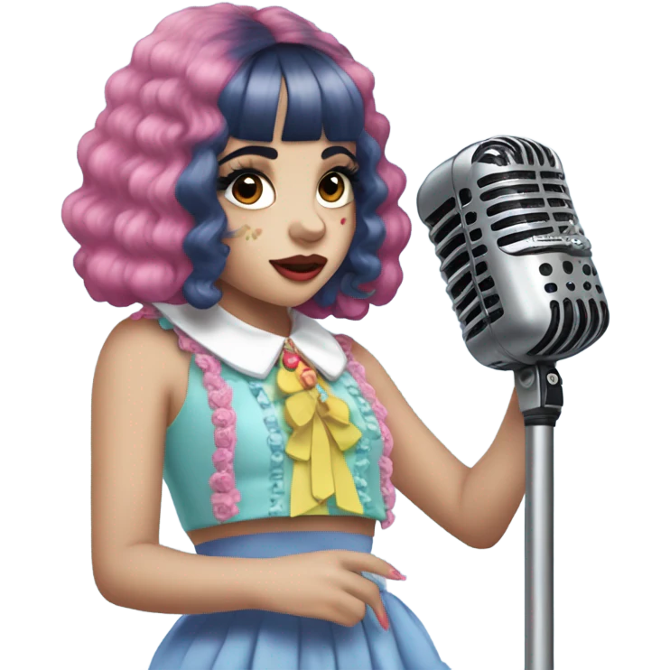 Melanie Martinez singing emoji