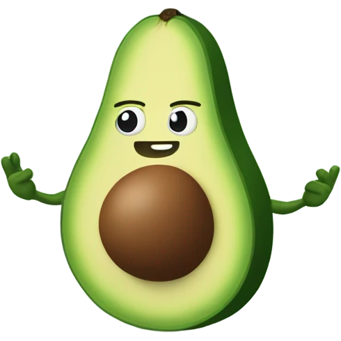avocado show his muscles emoji