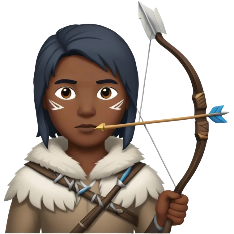 Inuit with arrow emoji