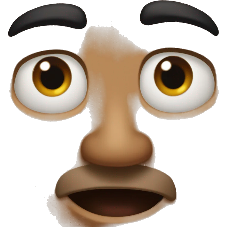 speechless dwayne jhonson with raise eyebrows emoji