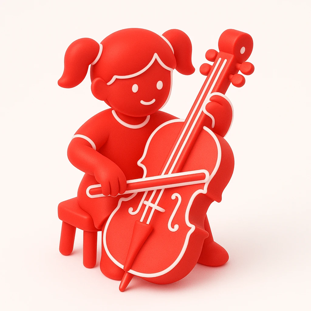 girl playing cello emoji