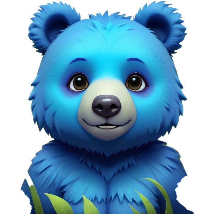 3D, adorable little Pixar style blue neon punk bear in a field of flowers, ultra detailed, each lash, eye, and strand of fur is shown in stunning detail as though captured in a timeless photograph, rich textures, visually rich, so lifelike it feels like it could leap off the page at any moment emoji