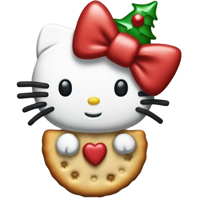 Hello kitty galleta navidad  emoji