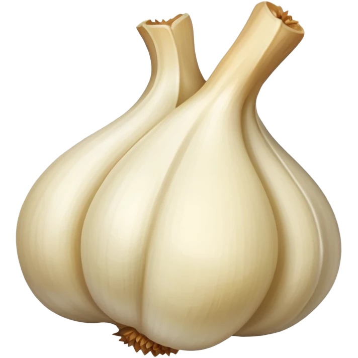 single peeled garlic clove  emoji