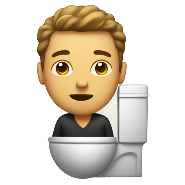 Man in a toilet  emoji