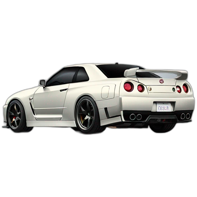 Voiture nissan gtr r34 emoji
