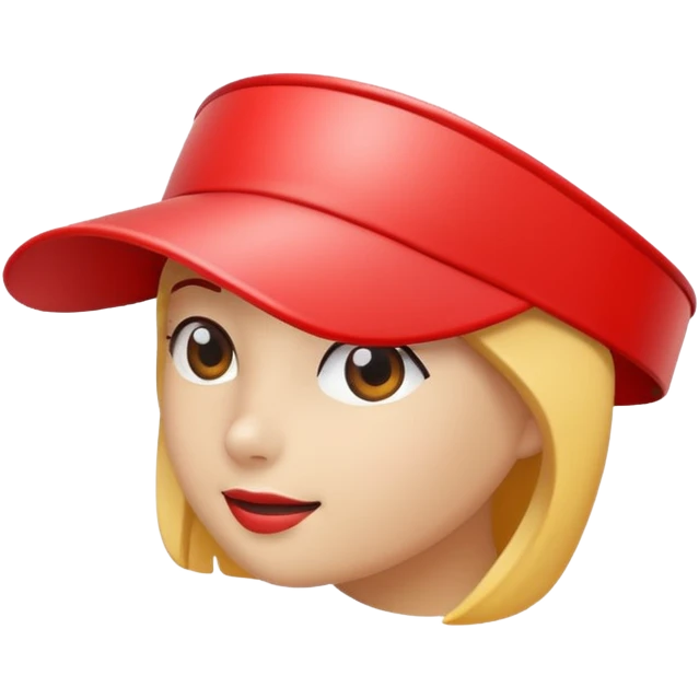 Sun Visor,red emoji