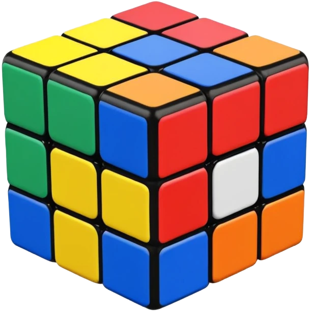 a 3×3 rubik's cube emoji