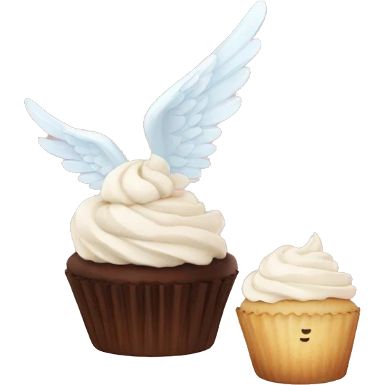 angel cupcake emoji