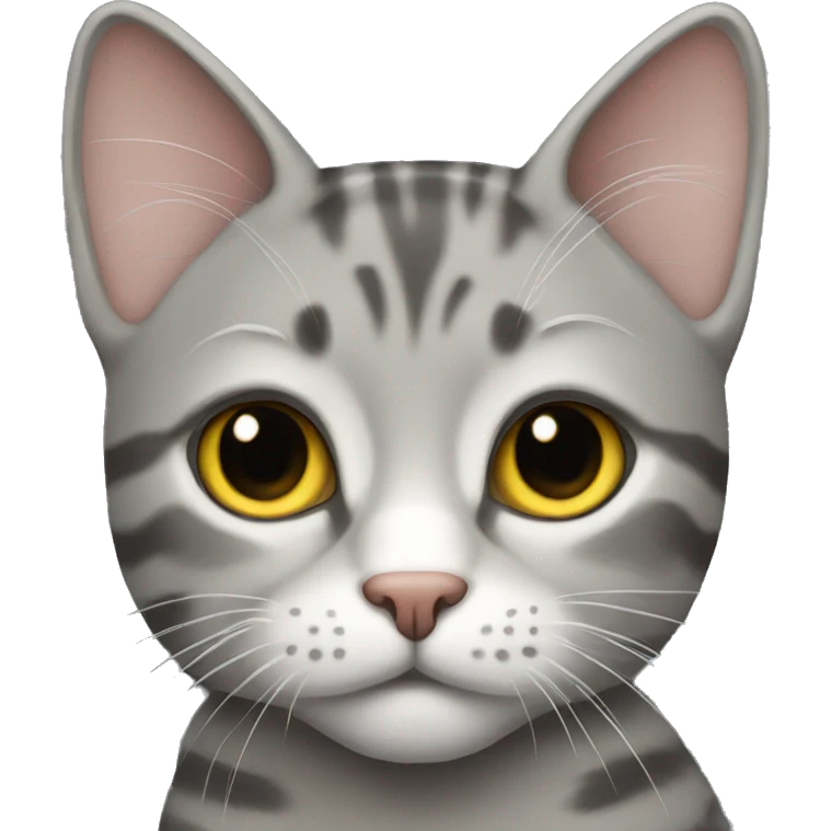 Grey tabby cat emoji