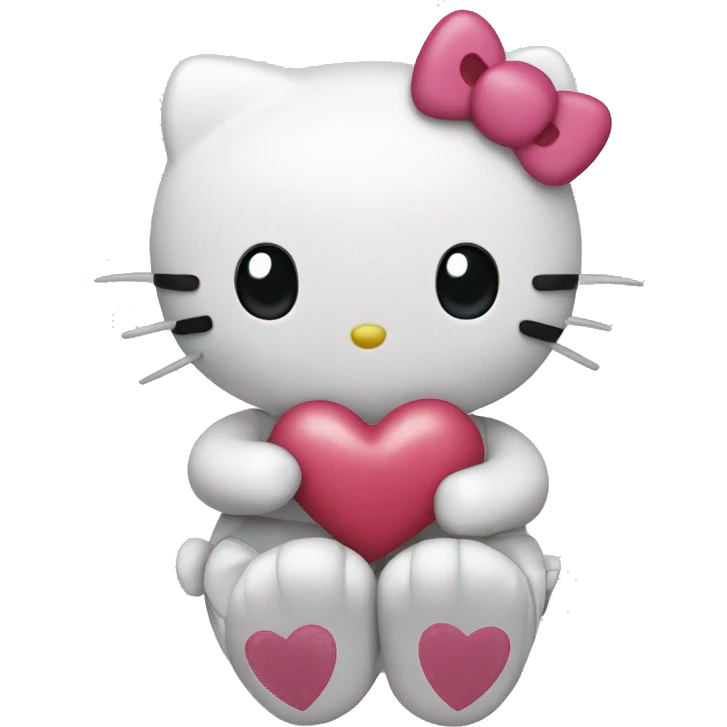 Hello kitty heart  emoji