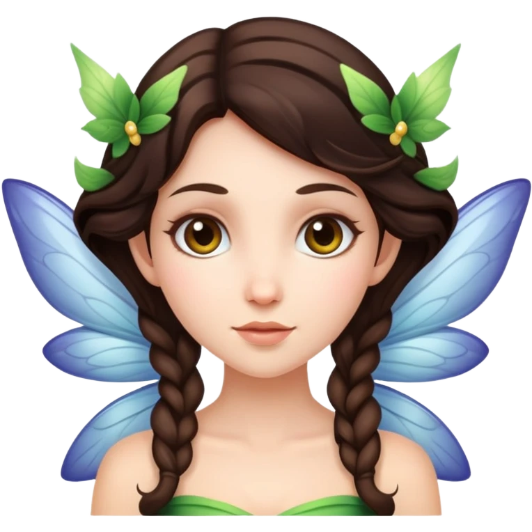 Brunette Fairy emoji