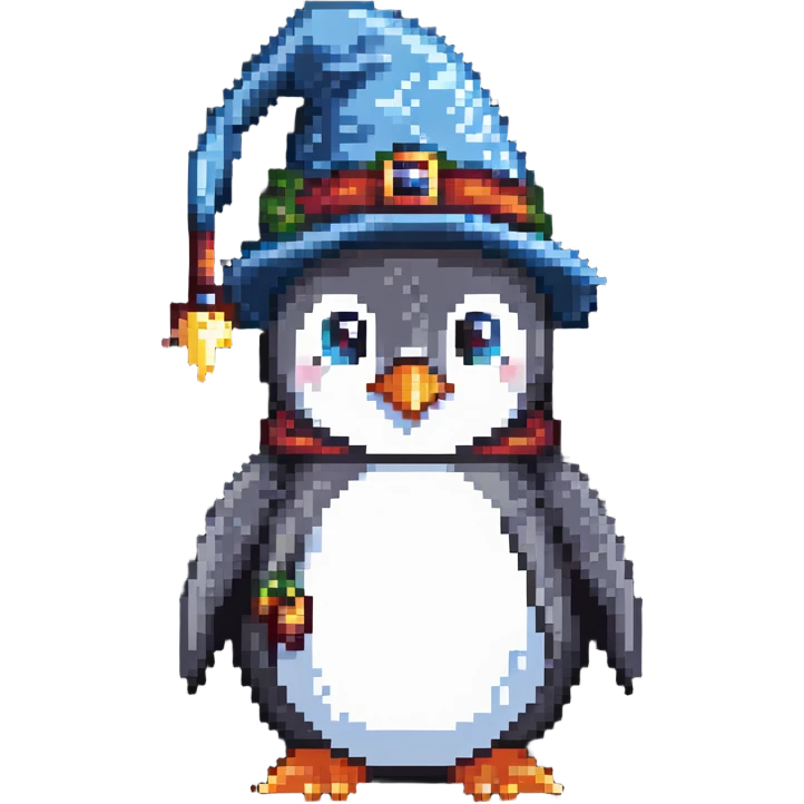 penguin wizard emoji