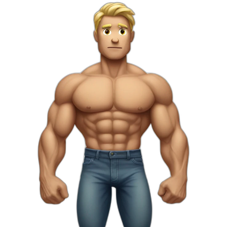 muscle man emoji